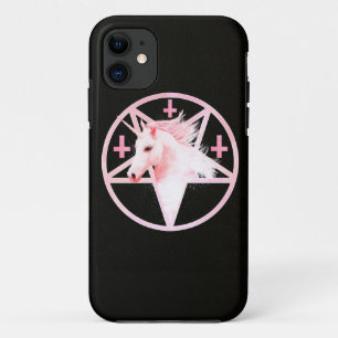 Capa Para iPhone Da Case-Mate Caso cor-de-rosa do Pentagram do unicórnio