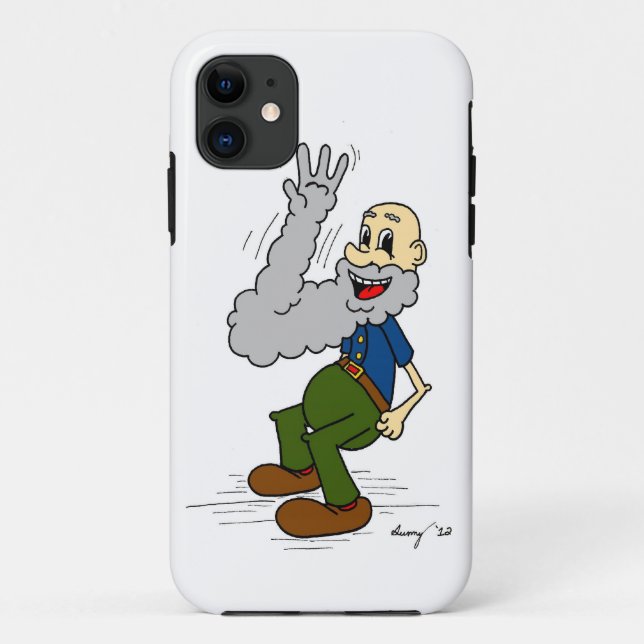 Capa Para iPhone Da Case-Mate Caso de Cartoon iPhone 5 de Barba de Onda Velha (Verso)