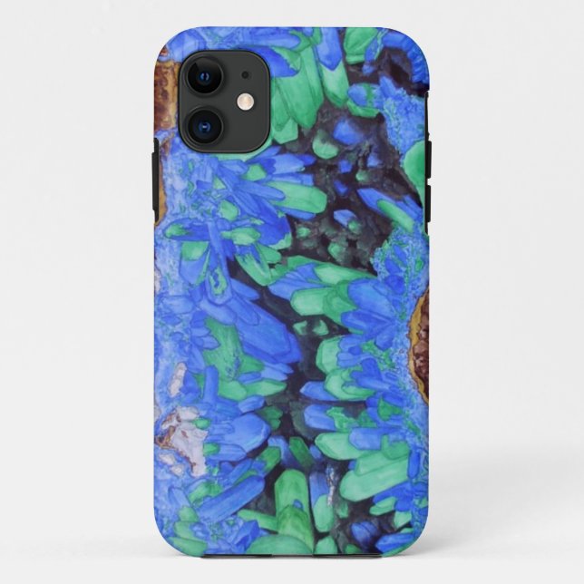 Capa Para iPhone Da Case-Mate Caso do Azurite Malachite Crystals iPhone 5 (Verso)