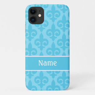 Capa Para iPhone Da Case-Mate Caso do iPhone 4/4S da flor de lis do Aqua