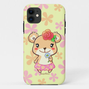 Capa Para iPhone Da Case-Mate Caso do iPhone 5/5S do urso da flor da primavera