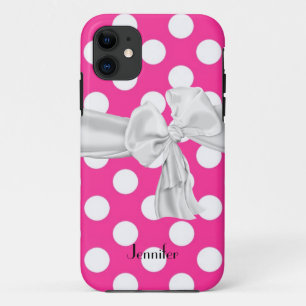 Capa Para iPhone Da Case-Mate Caso do iPhone 5 das bolinhas do rosa quente e do