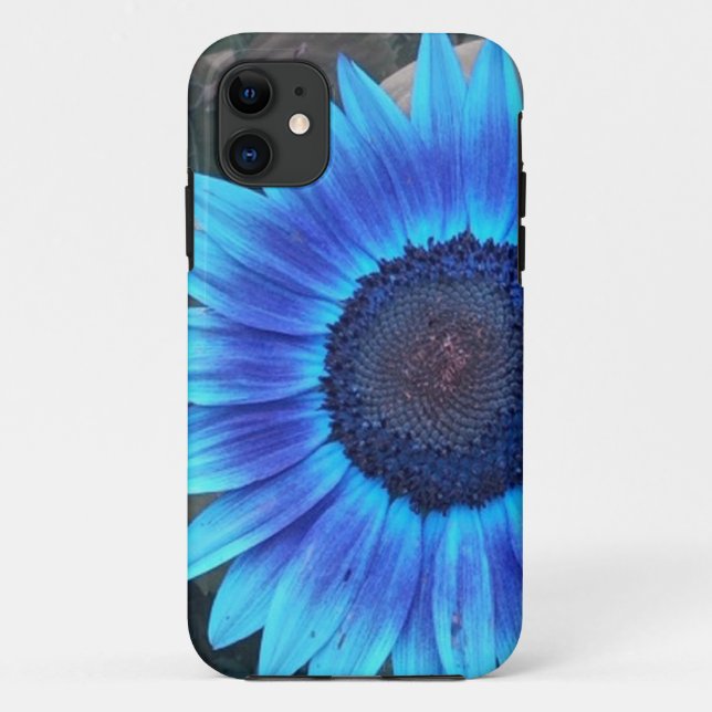 Capa Para iPhone Da Case-Mate Caso do iPhone 5 de Girassol Azul (Verso)