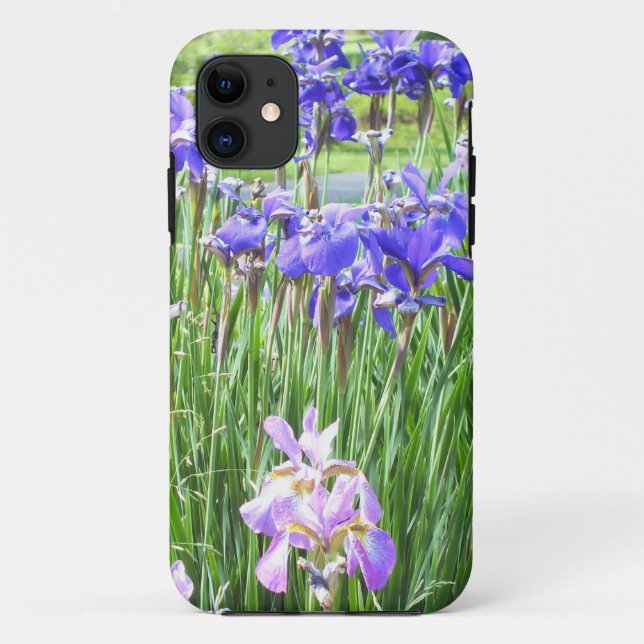 Capa Para iPhone Da Case-Mate Caso do iPhone 5 de Irrises Roxos (Verso)