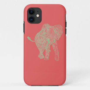 Capa Para iPhone Da Case-Mate Caso do iPhone 5 do elefante do limão/pêssego