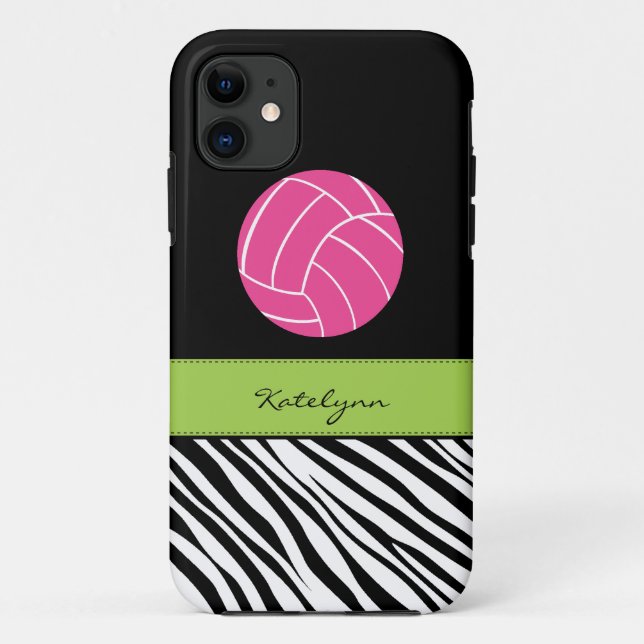 Capa Para iPhone Da Case-Mate Caso do iPhone 5 do voleibol do impressão da zebra (Verso)