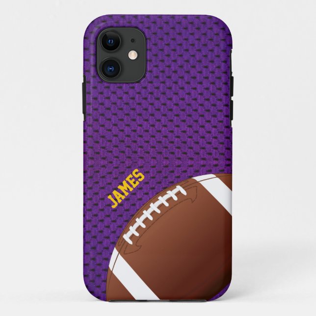 Capa Para iPhone Da Case-Mate Caso do iPhone 5 Personalizado de Futebol Roxo (Verso)