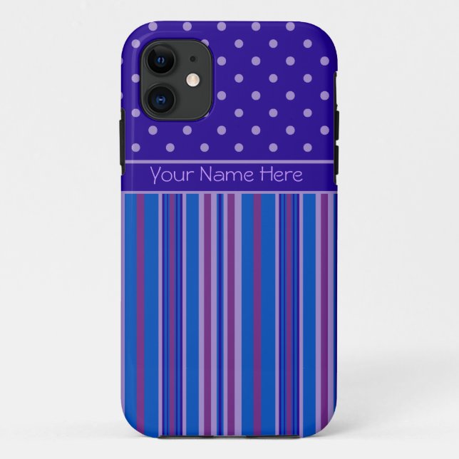 Capa Para iPhone Da Case-Mate Caso do iPhone 5 Xtreme: Personalize Stripes, Polk (Verso)