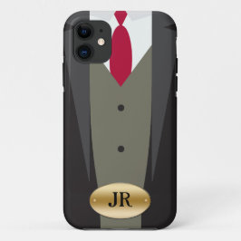 Capa Para iPhone Da Case-Mate Caso do Monograma do Tuxedo iPhone 5S