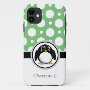 Capa Para iPhone Da Case-Mate Caso do Penguin Green Assorted Bolinhas iPhone 5