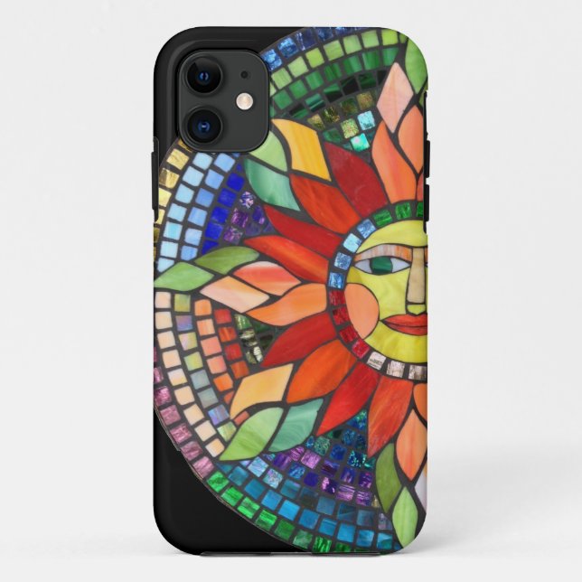 Capa Para iPhone Da Case-Mate Caso do telemóvel de Sun do mosaico (Verso)