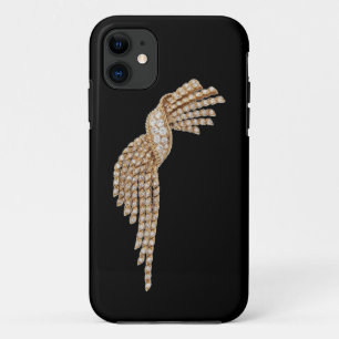 Capa Para iPhone Da Case-Mate Caso Dourado do iPhone 5 da borla do diamante