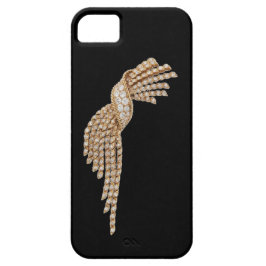 Capa Para iPhone Da Case-Mate Caso Dourado do iPhone 5 da borla do diamante
