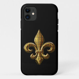 Capa Para iPhone Da Case-Mate Caso Dourado do iPhone 5 da flor de lis