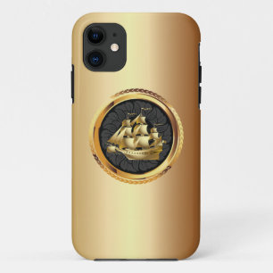 Capa Para iPhone Da Case-Mate Caso Dourado luxuoso do iPhone 5 do barco de