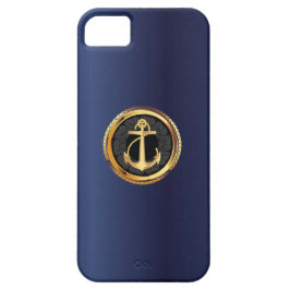 Capa Para iPhone Da Case-Mate Caso Dourado náutico do iPhone 5 dos azuis