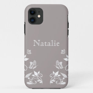 Capa Para iPhone Da Case-Mate Caso floral do iPhone 5 de BT da borboleta do marf