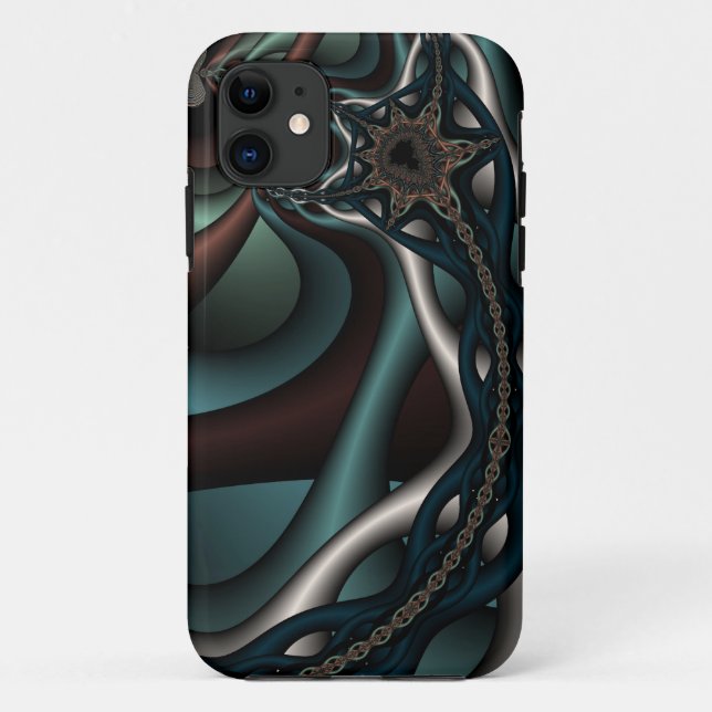 Capa Para iPhone Da Case-Mate Caso fractal de reação encadeada para o iphone4 (Verso)