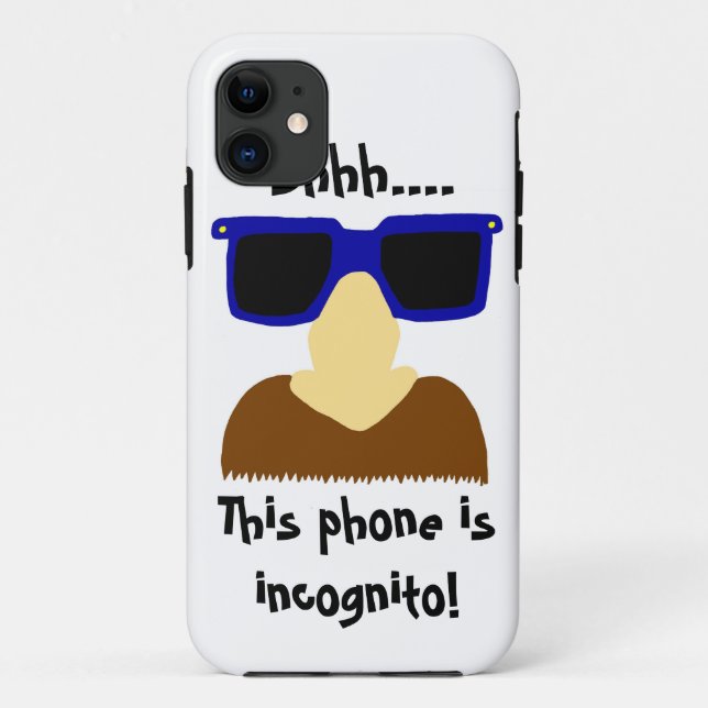 Capa Para iPhone Da Case-Mate Caso Incognito Mustache & Glass iPhone 5 (Verso)