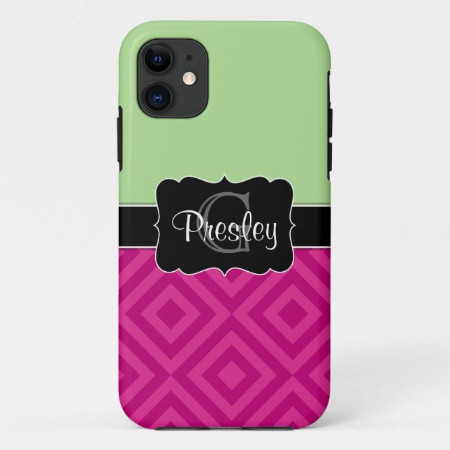 Capa Para iPhone Da Case-Mate Caso iPhone5 monogrammed do teste padrão duplo (Verso)