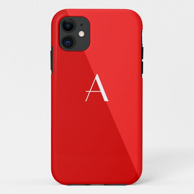 Capa Para iPhone Da Case-Mate Caso iPhone 5 Monograma Vermelho Duplo (Verso)