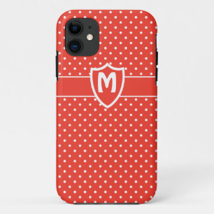 Capa Para iPhone Da Case-Mate Caso iPhone 5 Monogramado, Bolinhas Vermelhas