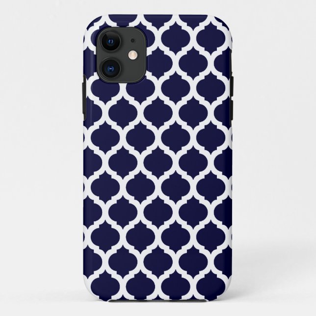 Capa Para iPhone Da Case-Mate Caso iPhone 5 Padrão do Marinho Azul - Marrocos (Verso)