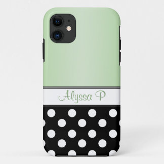 Capa Para iPhone Da Case-Mate Caso iPhone 5 Verde Bolinhas Preta
