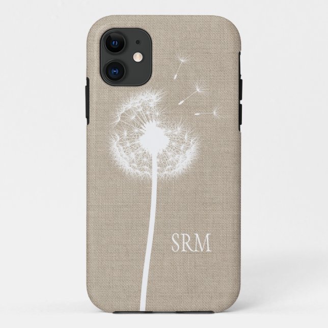 Capa Para iPhone Da Case-Mate Caso-mate Burlap & Dandelion iPhone 5 (Verso)