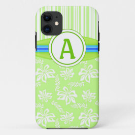 Capa Para iPhone Da Case-Mate Caso Monograma Green Hibiscus & Surfboard iPhone 5