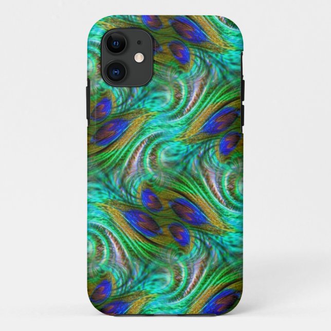 Capa Para iPhone Da Case-Mate Caso Peacock Feather Swirl Pattern iPhone 5 (Verso)