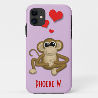 Capa Para iPhone Da Case-Mate Caso Personalizado do iPhone 5 com Amor a Macaco B