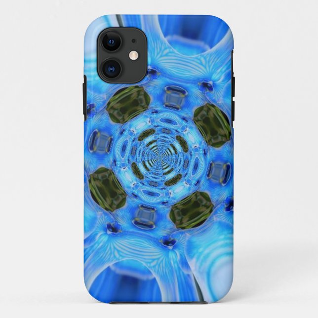 Capa Para iPhone Da Case-Mate Caso Pizap Blue Orchids iPhone 5 (Verso)