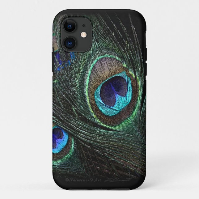 Capa Para iPhone Da Case-Mate Caso Universal de Penas de Peacock iPhone5 (Verso)
