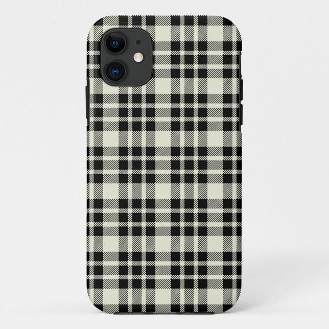 Capa Para iPhone Da Case-Mate Caso universal do iPhone 5 da xadrez preta (Verso)