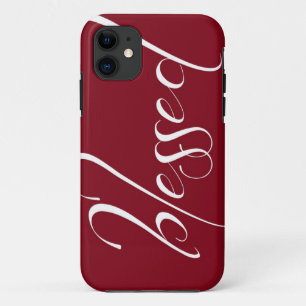 Capa Para iPhone Da Case-Mate Caso vermelho escuro abençoado do iPhone 5s da