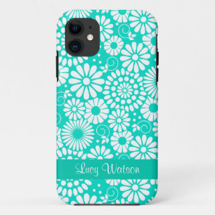 Capa Para iPhone Da Case-Mate Caso Vintage floral turquoise iPhone 5