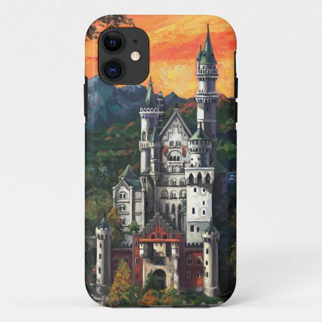 Capa Para iPhone Da Case-Mate Castelo Schloss Neuschwanstein (Verso)