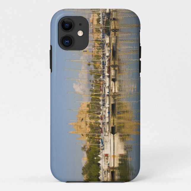 Capa Para iPhone Da Case-Mate Catedral e marina, Palma, Mallorca, Espanha (Verso)