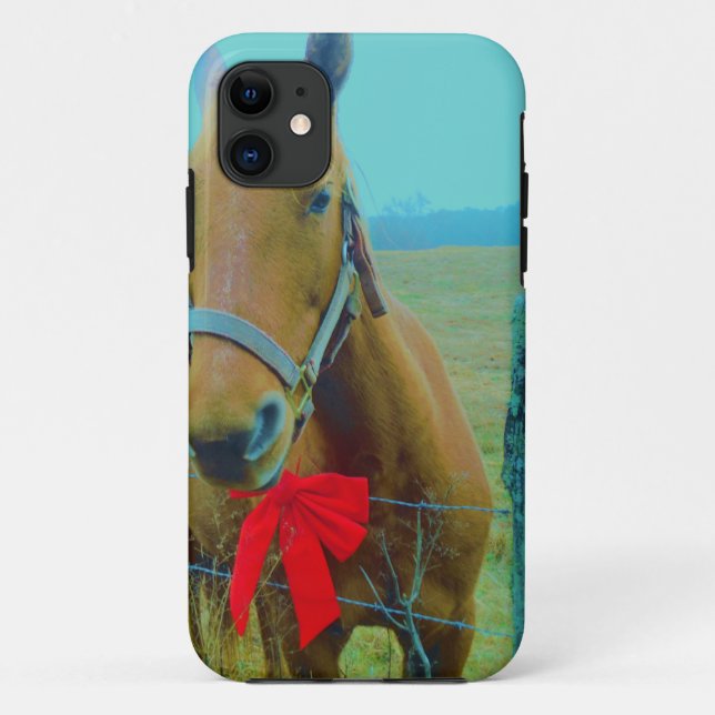 Capa Para iPhone Da Case-Mate Cavalo de Natal retrô (Verso)