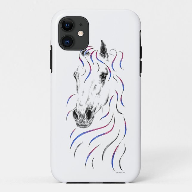 Capa Para iPhone Da Case-Mate Cavalo na moda árabe (Verso)