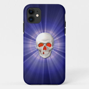 Capa Para iPhone Da Case-Mate Caveira 3D - Anjo da Morte com Halo Azul
