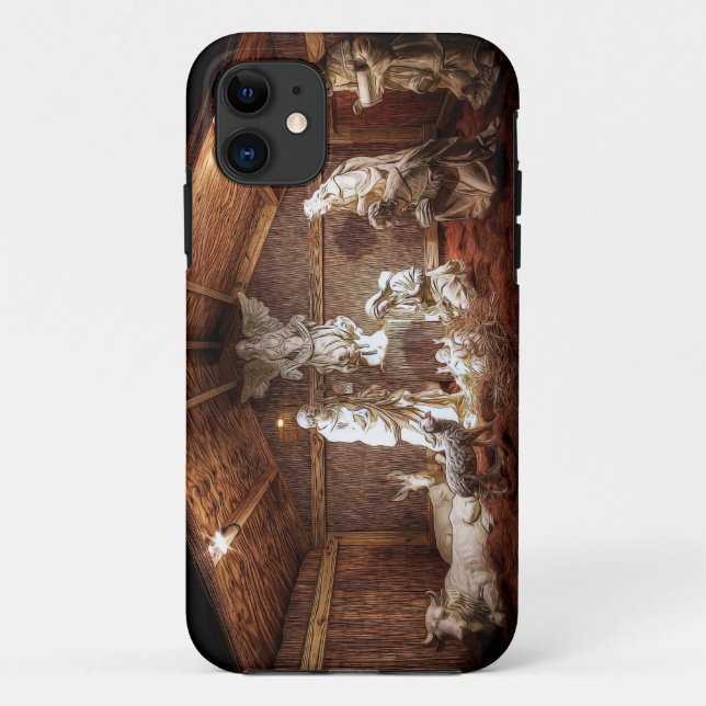 Capa Para iPhone Da Case-Mate Cena de Criança da Criatividade do Advento de Nata (Verso)