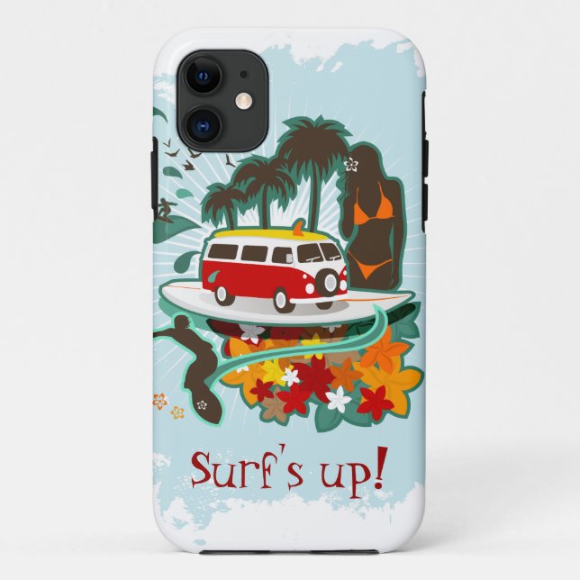 Capa Para iPhone Da Case-Mate Cena de praia tropical (Verso)