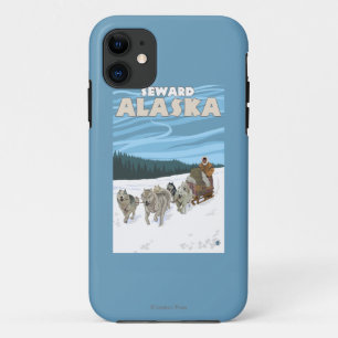 Capa Para iPhone Da Case-Mate Cena Sledding do cão - Seward, Alaska