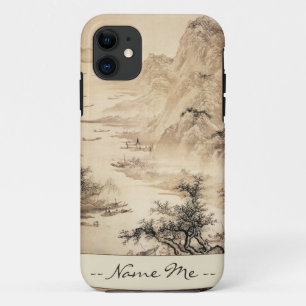 Capa Para iPhone Da Case-Mate Cenário da paisagem da pintura de Sumi-e do chin