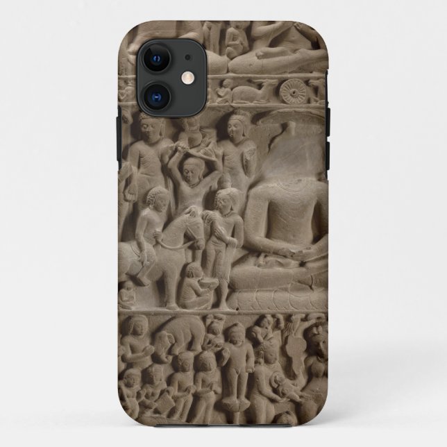 Capa Para iPhone Da Case-Mate Cenas da vida de Buddha, Sarnath, Uttar Pradesh (Verso)