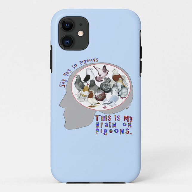 Capa Para iPhone Da Case-Mate Cérebro Em Pombos (Verso)