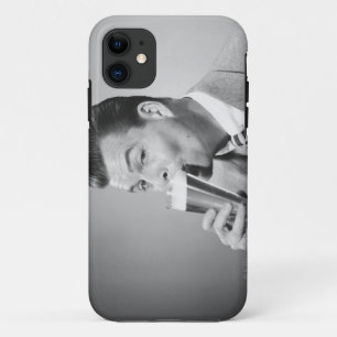 Capa Para iPhone Da Case-Mate Cerveja do bebendo do homem de negócios