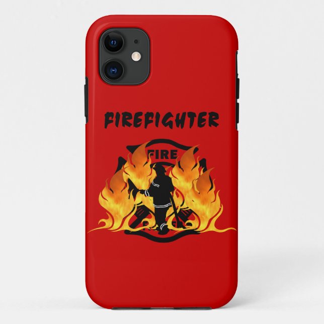 Capa Para iPhone Da Case-Mate Chamas do Departamento de Bombeiros (Verso)